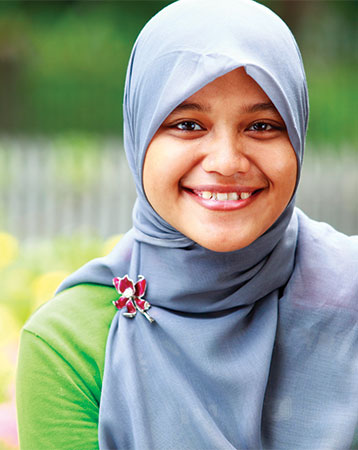 Photo of a smiling woman